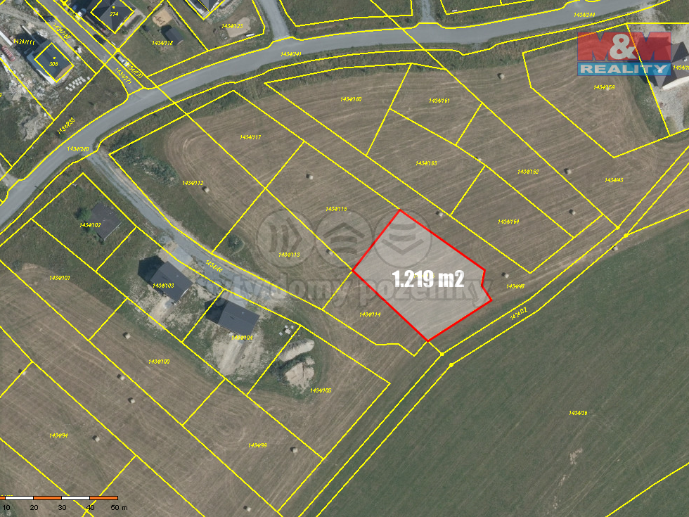Prodej stavební parcely 1219 m², Václavov u Bruntálu
