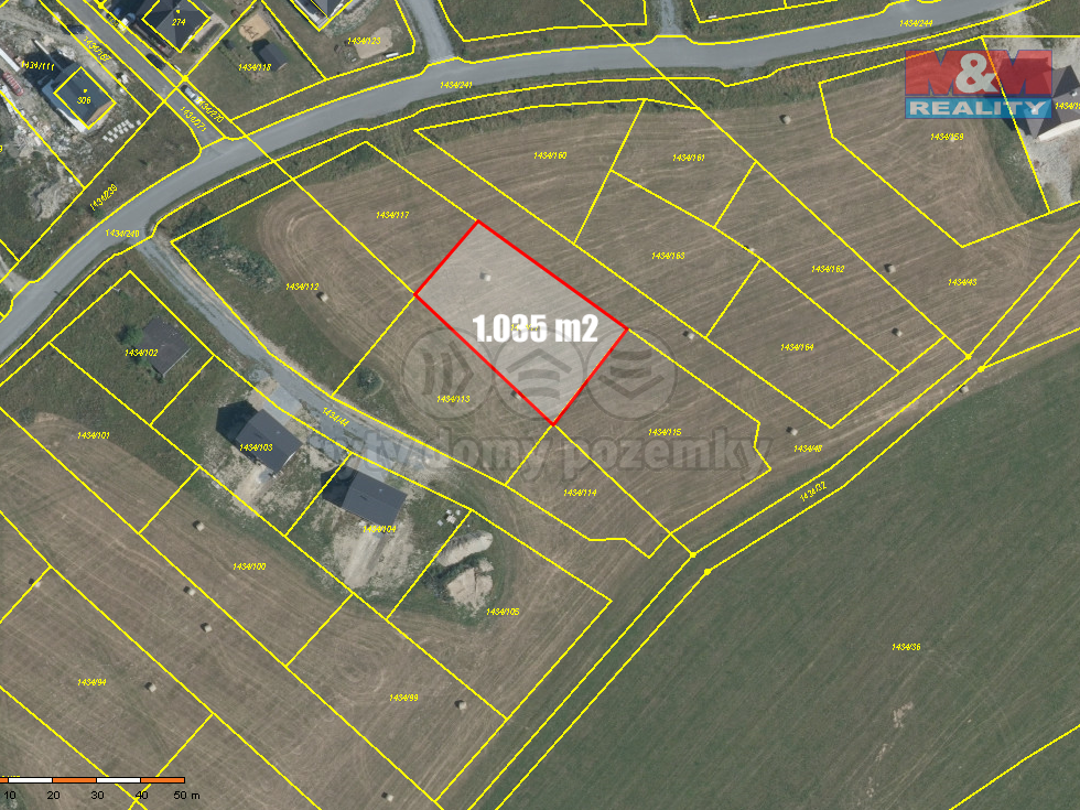 Prodej stavební parcely 1035 m², Václavov u Bruntálu
