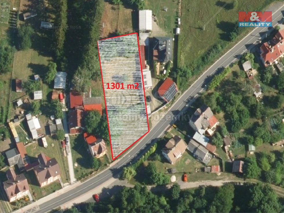 Prodej stavební parcely 1301 m², Františkovy Lázně