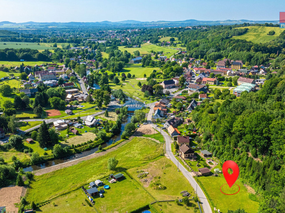 Prodej stavební parcely 1062 m², Chotyně