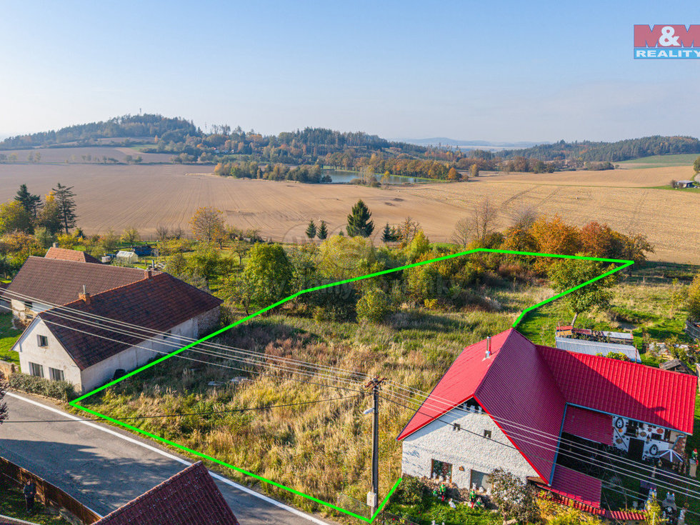 Prodej stavební parcely 3195 m², Vilice