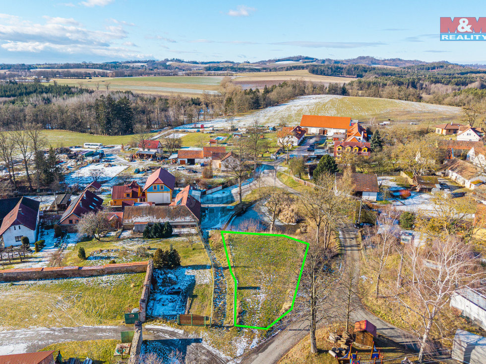 Prodej stavební parcely 613 m², Chotoviny