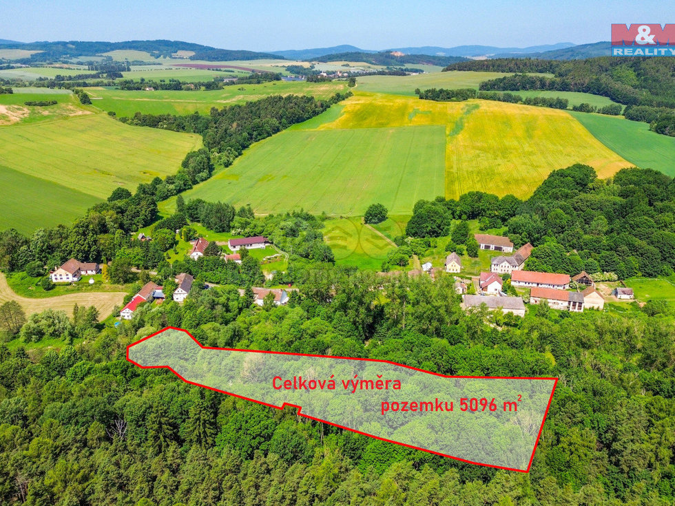 Prodej stavební parcely 5096 m², Hostouň