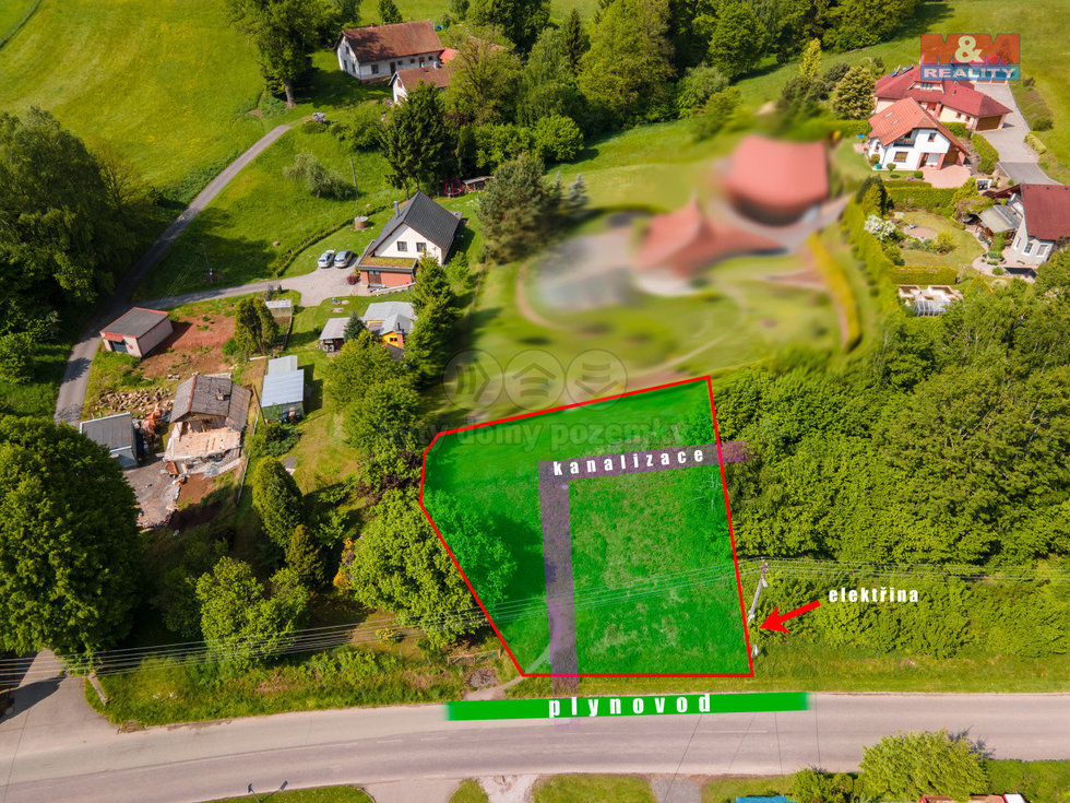Prodej stavební parcely 601 m², Hnátnice