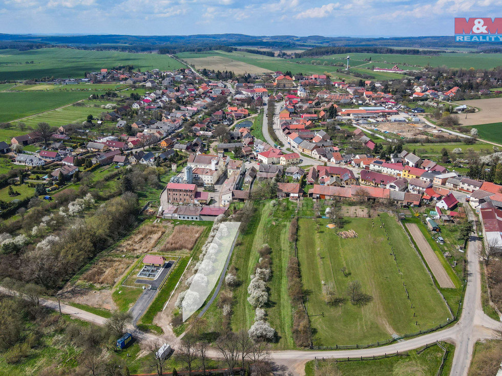 Prodej zahrady 1236 m², Čistá