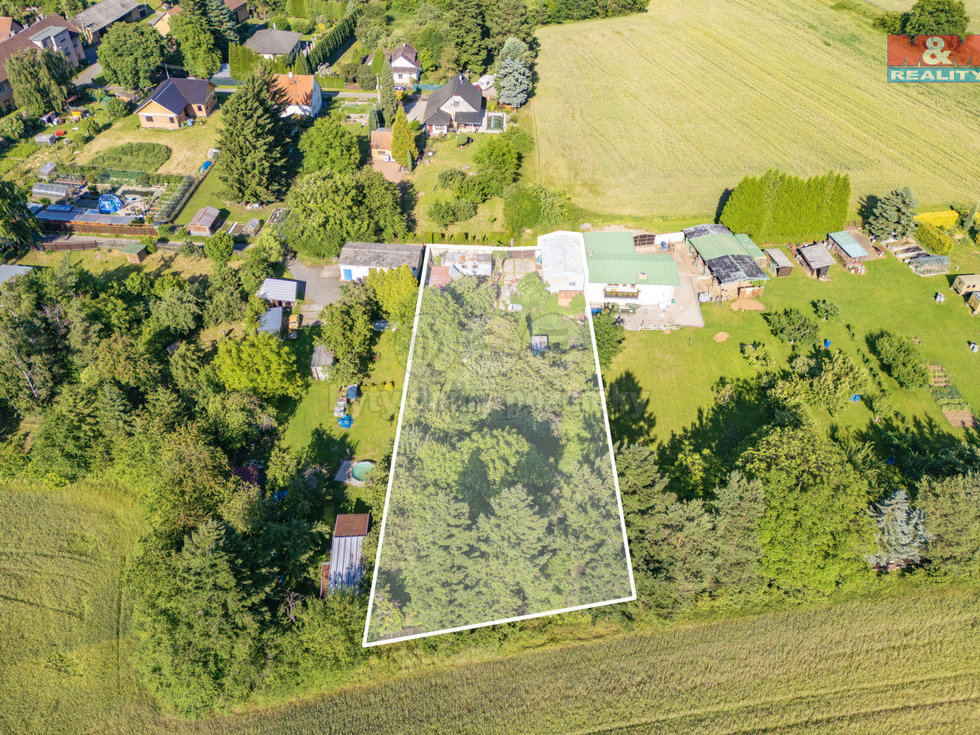 Prodej stavební parcely 1580 m², Lubná