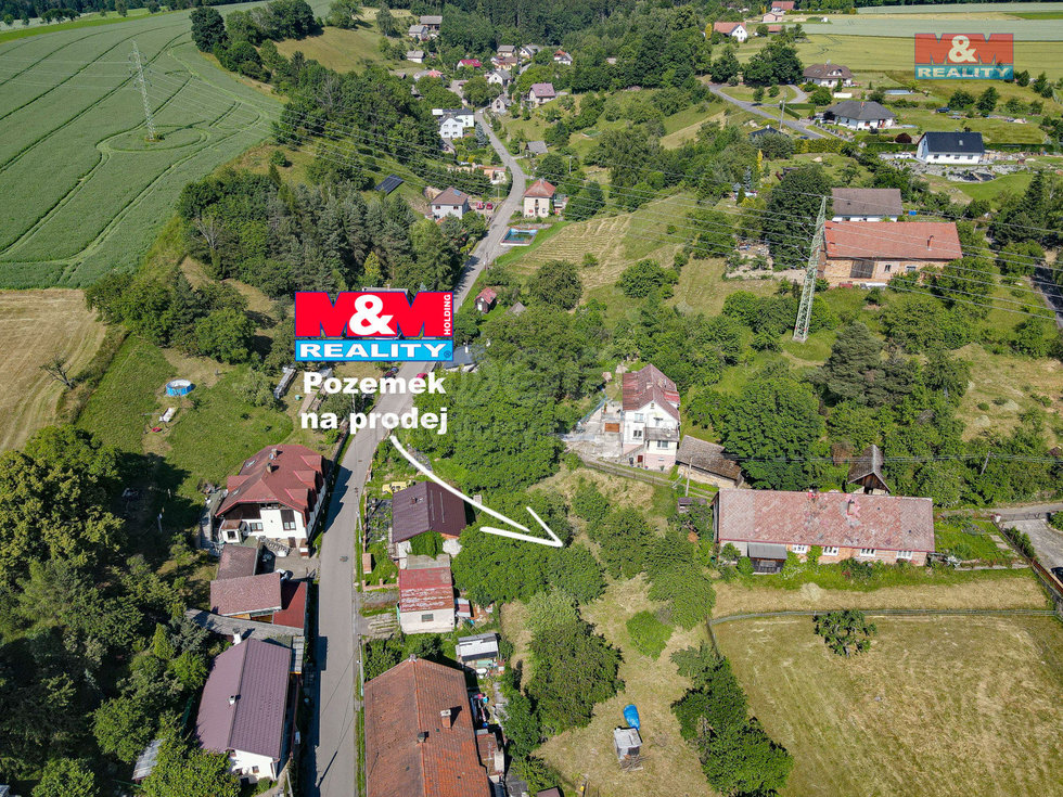 Prodej stavební parcely 1133 m², Vamberk
