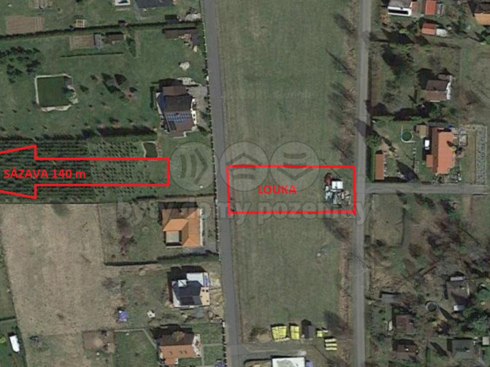 Pronájem louky 1205 m², Samopše