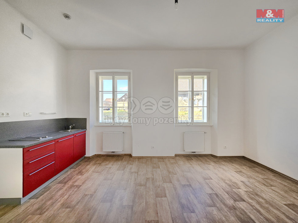 Pronájem bytu 1+kk, garsoniery 33 m², Studeněves