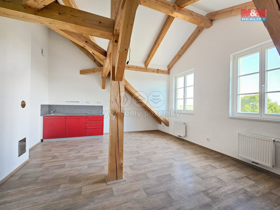 Pronájem bytu 1+kk, garsoniery 39 m², Studeněves