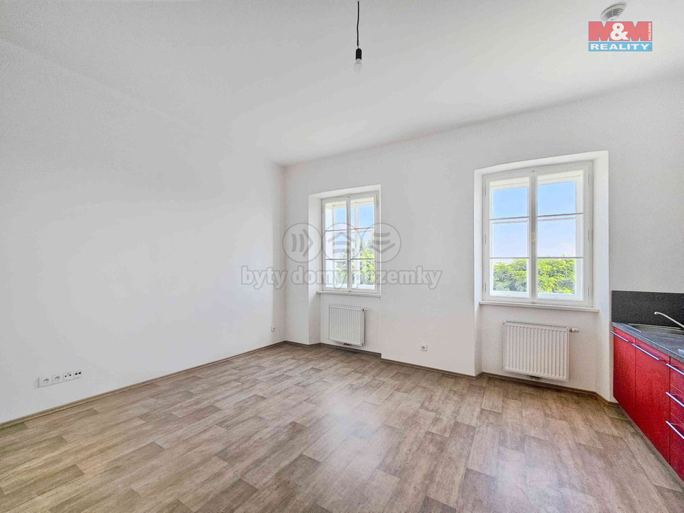 Pronájem bytu 1+kk, garsoniery 32 m², Studeněves