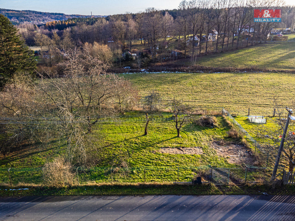 Prodej stavební parcely, Krásná