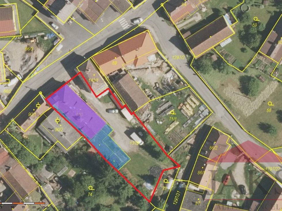 Prodej stavební parcely 1361 m², Hrádek