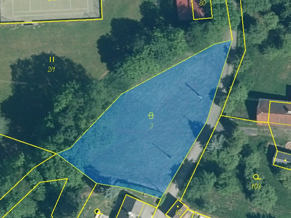 Prodej stavební parcely 1338 m², Volenice