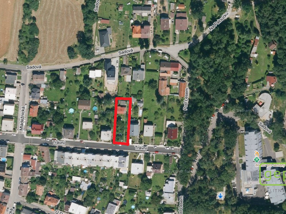 Prodej stavební parcely 754 m², Dobrá Voda u Českých Budějovic