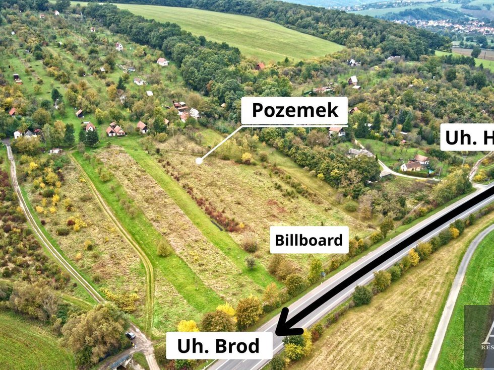 Prodej louky 1394 m², Uherský Brod