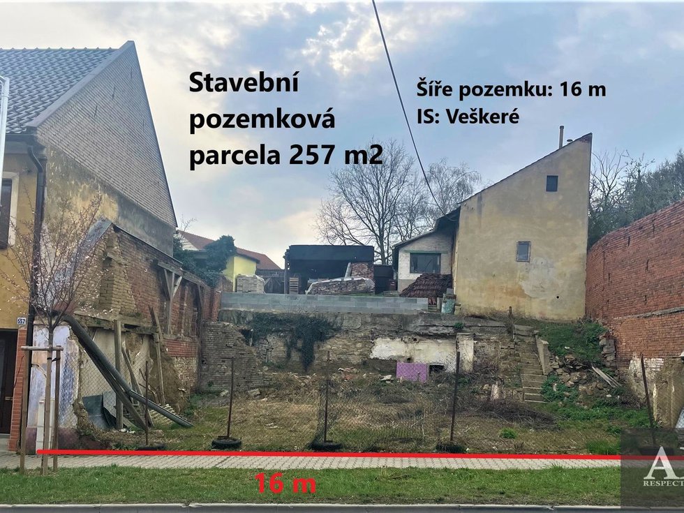 Prodej komerčního pozemku 257 m², Uherský Brod