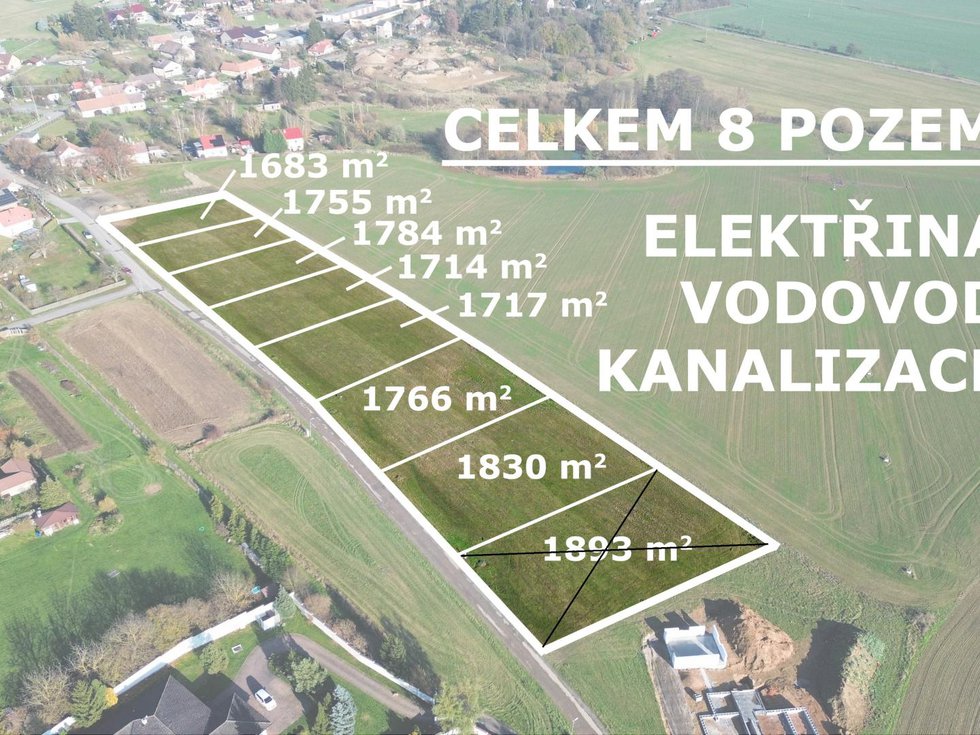 Prodej stavební parcely 1683 m², Vysoká u Příbramě