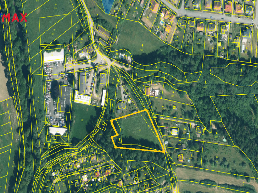 Prodej stavební parcely 3866 m², Plasy