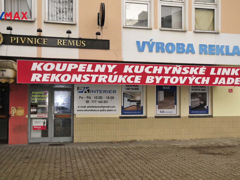 Pronájem obchodu 150 m², Plzeň
