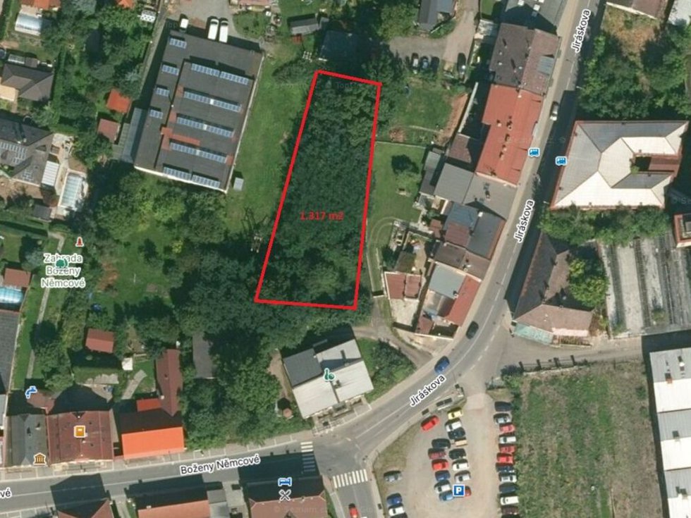 Prodej stavební parcely 1317 m², Červený Kostelec