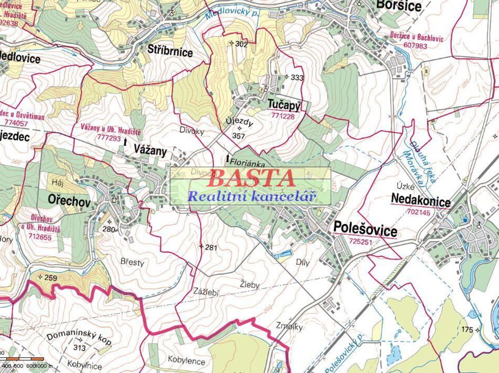 Prodej zemědělské půdy 1731 m², Ořechov