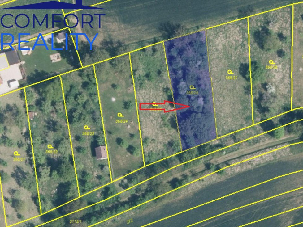Prodej stavební parcely 1068 m², Tučapy
