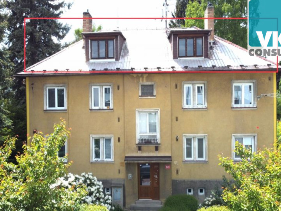 Prodej bytu 2+1(98 m2) v podkroví na 9. května v L