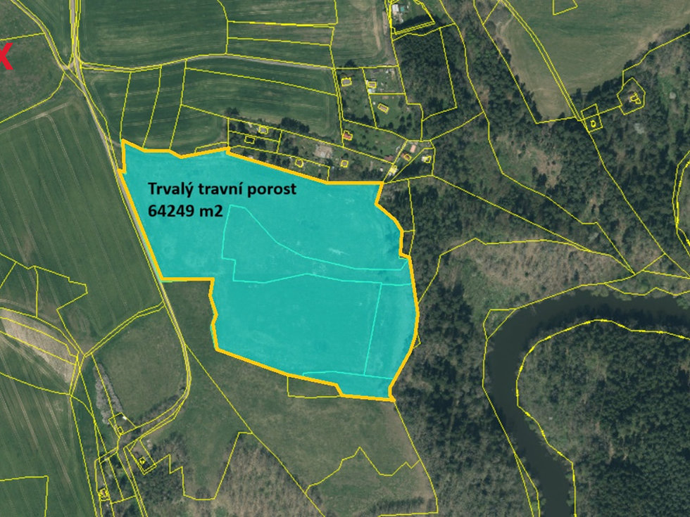 Prodej louky 64249 m², Dražice