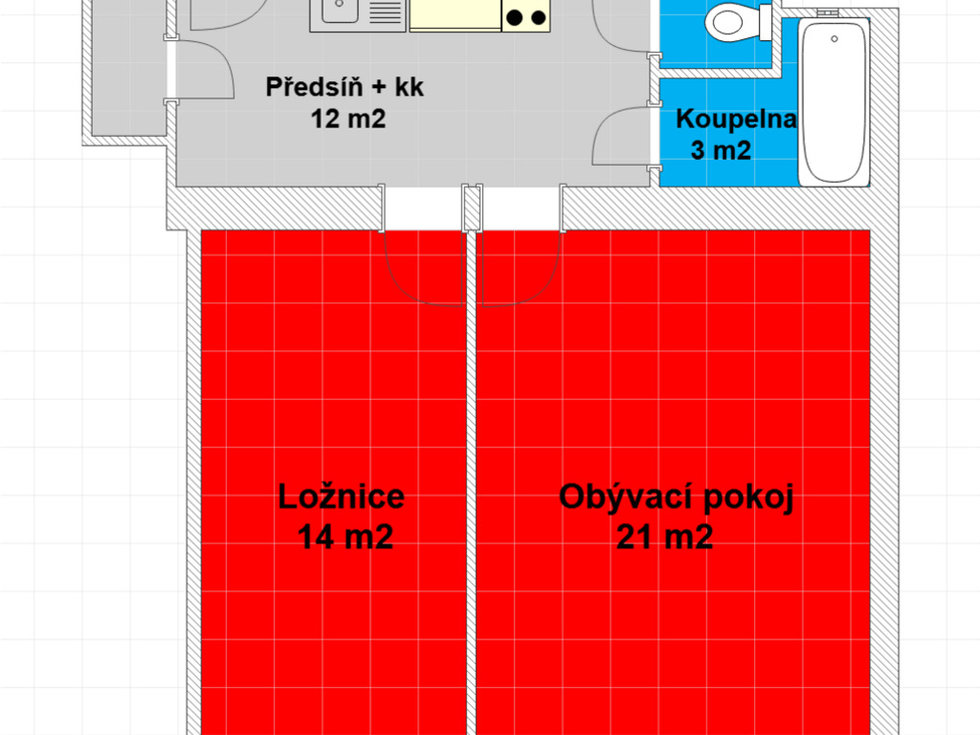 Prodej bytu 2+kk 52 m², Praha