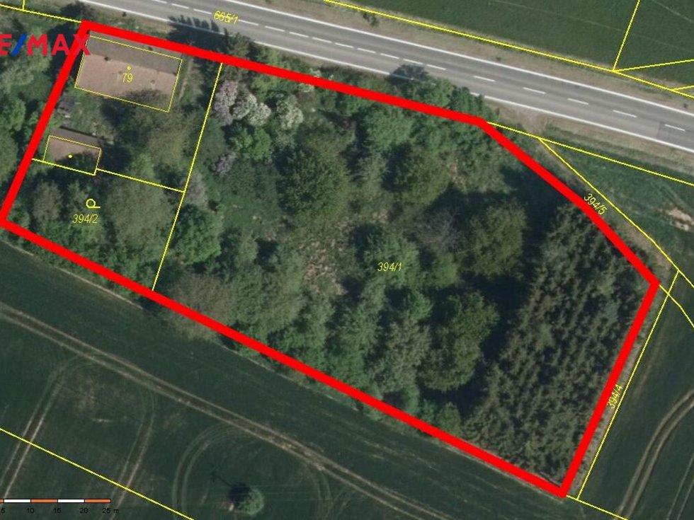 Prodej stavební parcely 5670 m², Stojice