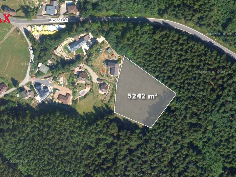 Prodej stavební parcely 5242 m², Jablonec nad Nisou