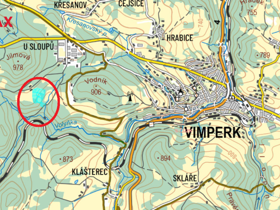 Prodej stavební parcely 77485 m², Vimperk