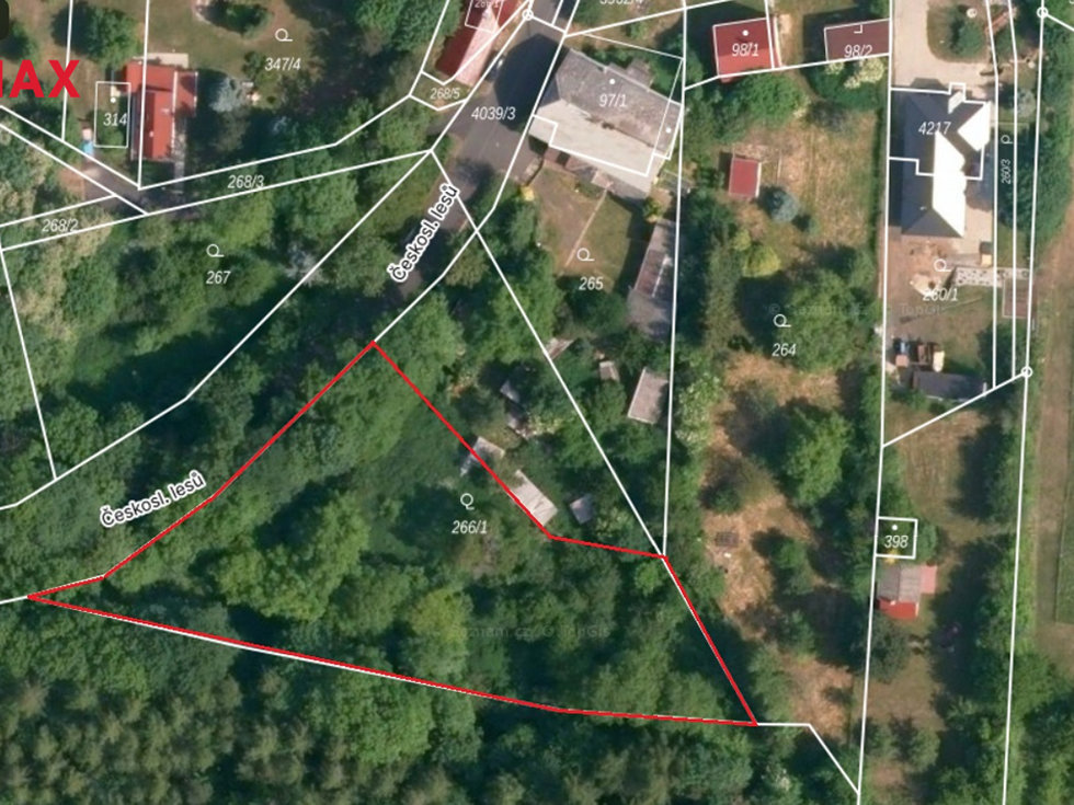 Prodej ostatních pozemků 2450 m², Mašťov