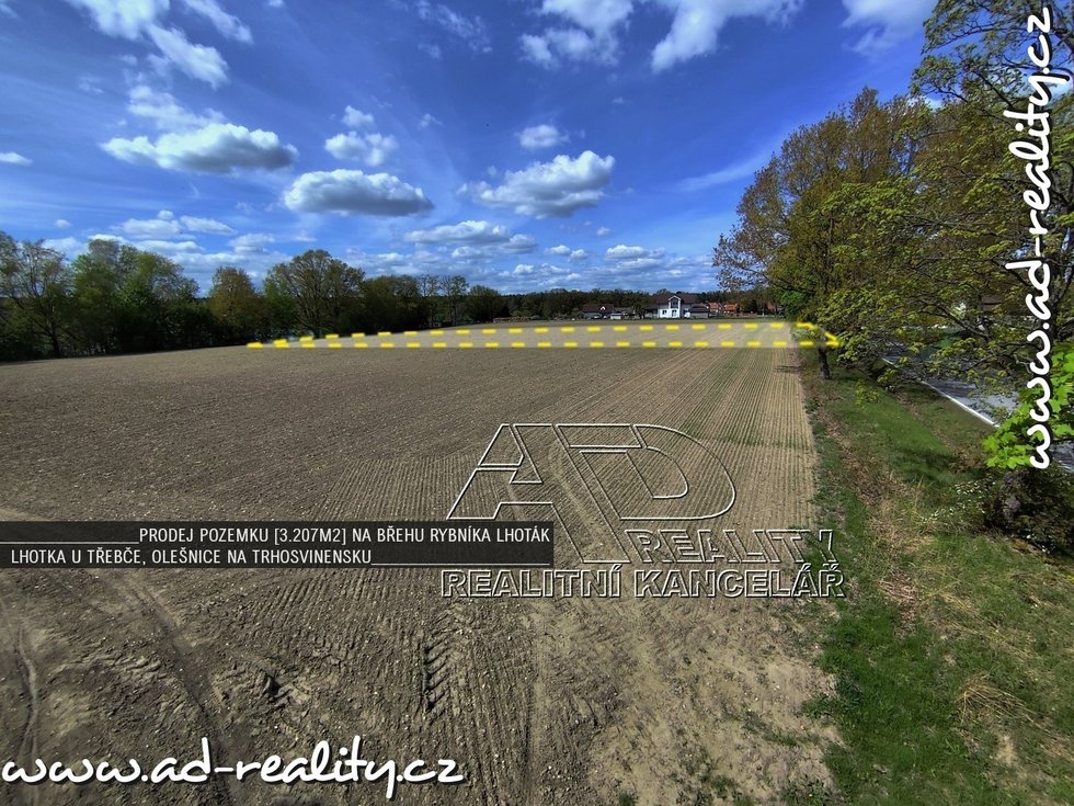 Prodej zemědělské půdy 3207 m², Olešnice