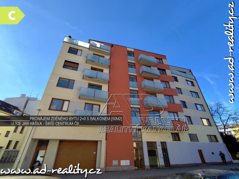 Pronájem bytu 2+kk 50 m², České Budějovice