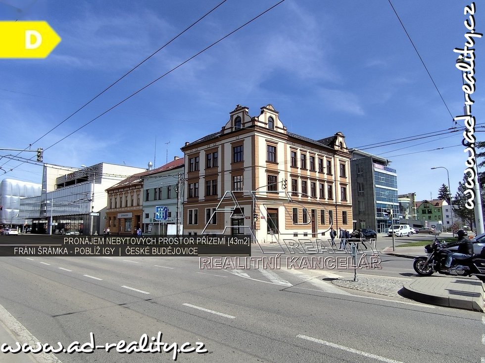 Pronájem obchodu 43 m², České Budějovice