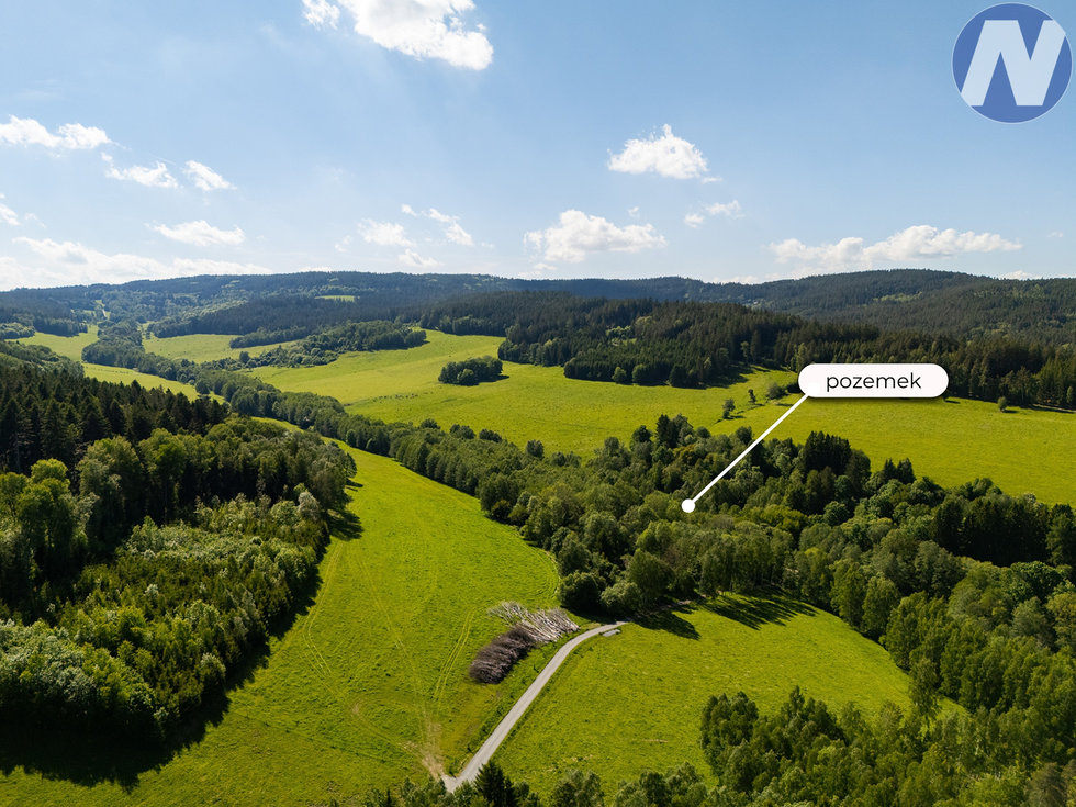 Prodej ostatních pozemků 8880 m², Malšín