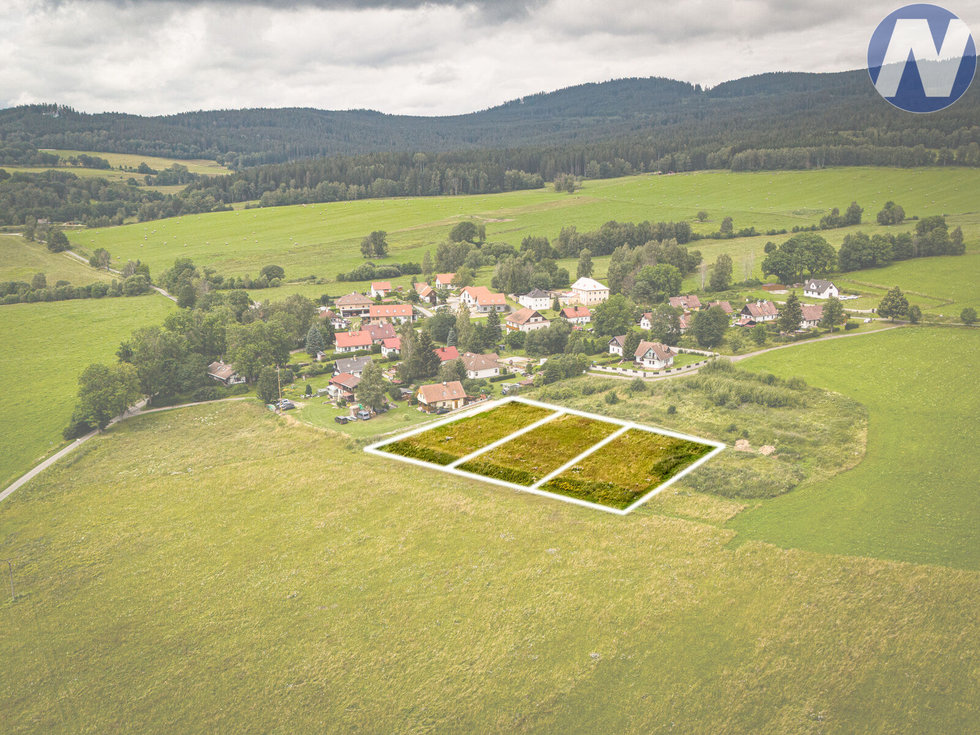Prodej stavební parcely 1193 m², Horní Planá