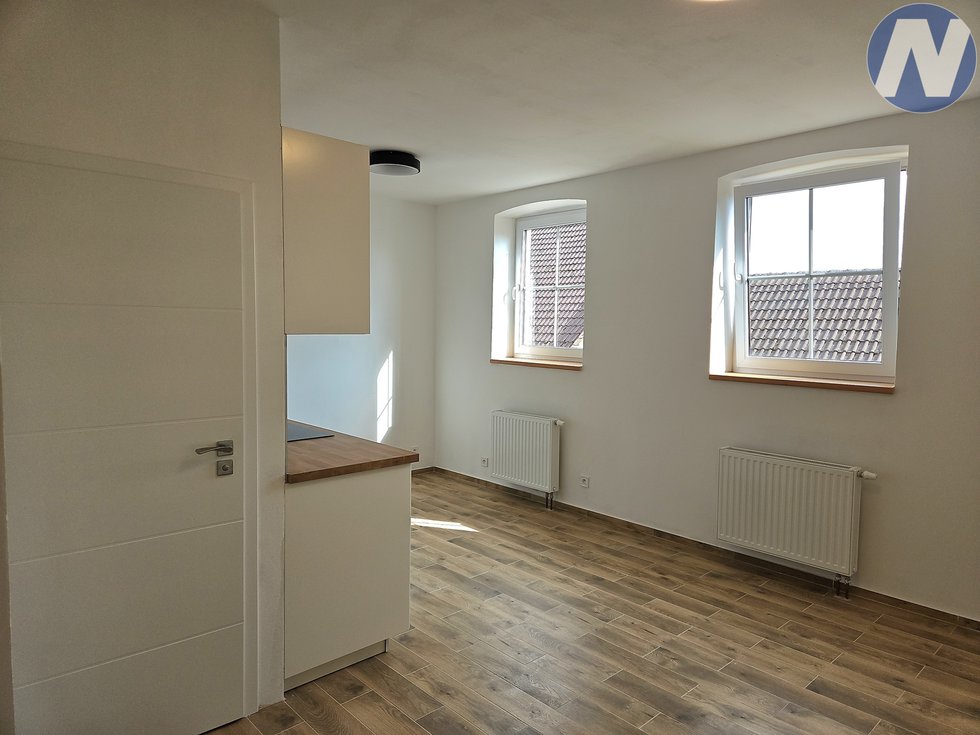 Pronájem bytu 1+kk, garsoniery 29 m², Husinec
