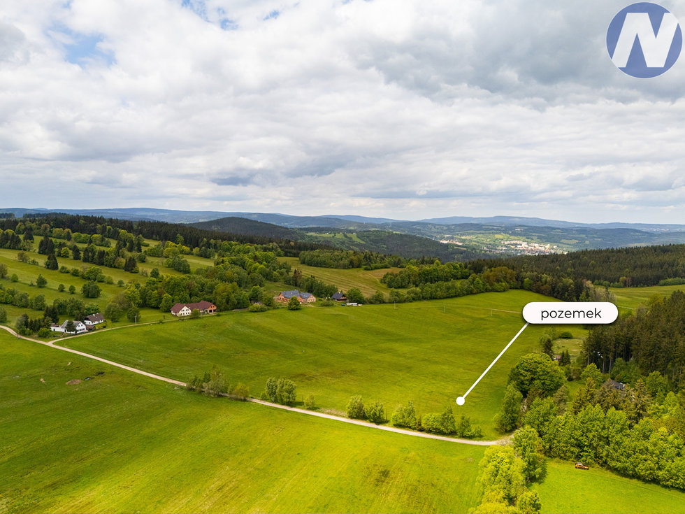 Prodej stavební parcely 7713 m², Vimperk
