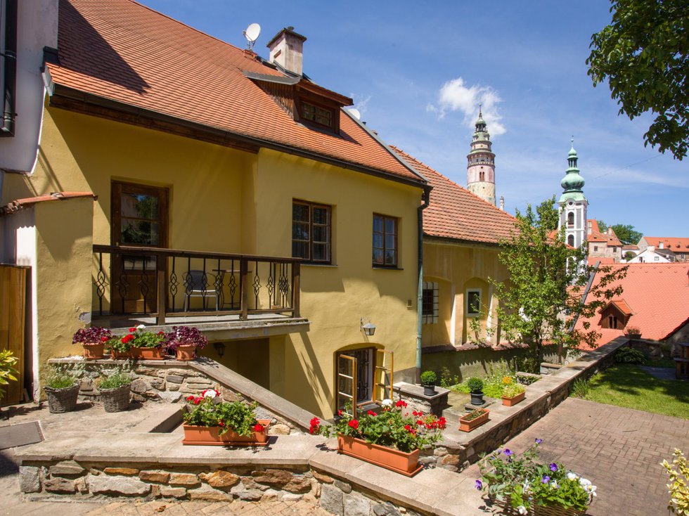 prodej historického domu, Český Krumlov, pohled na