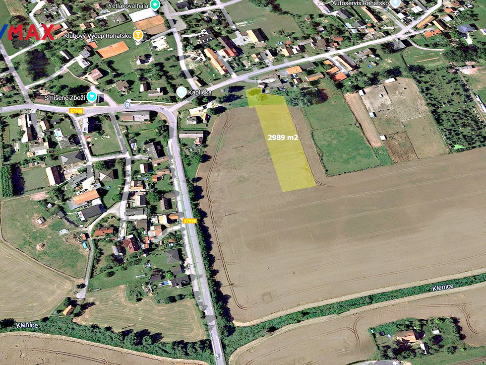 Prodej stavební parcely 2989 m², Rohatsko