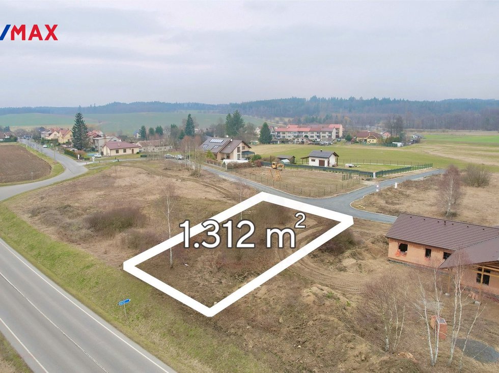 Prodej stavební parcely 1312 m², Zbelítov