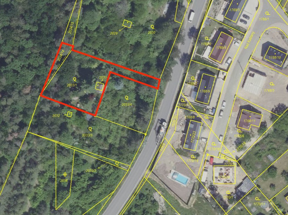 Prodej stavební parcely 1195 m², Libušín