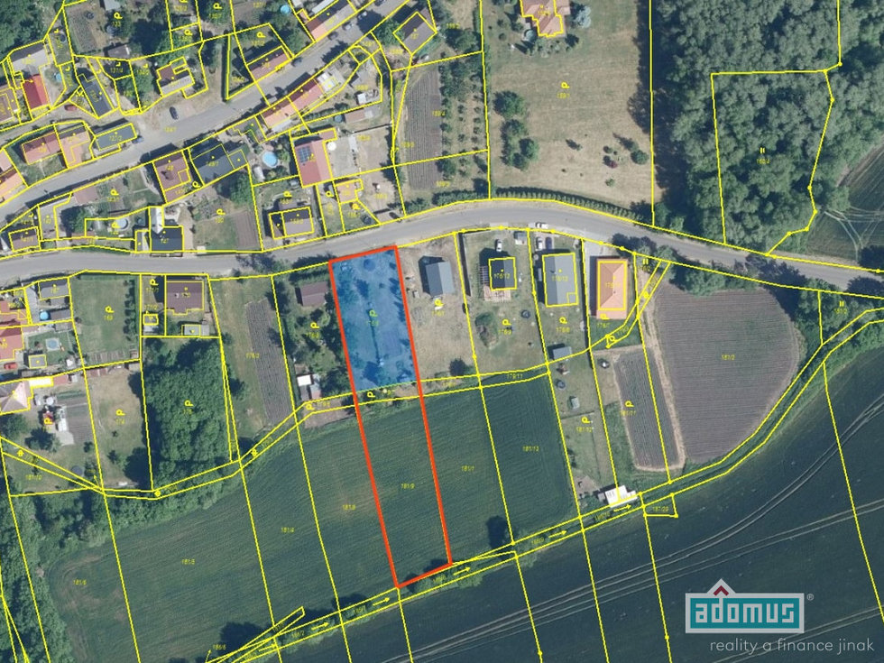 Prodej stavební parcely 2690 m², Radonice