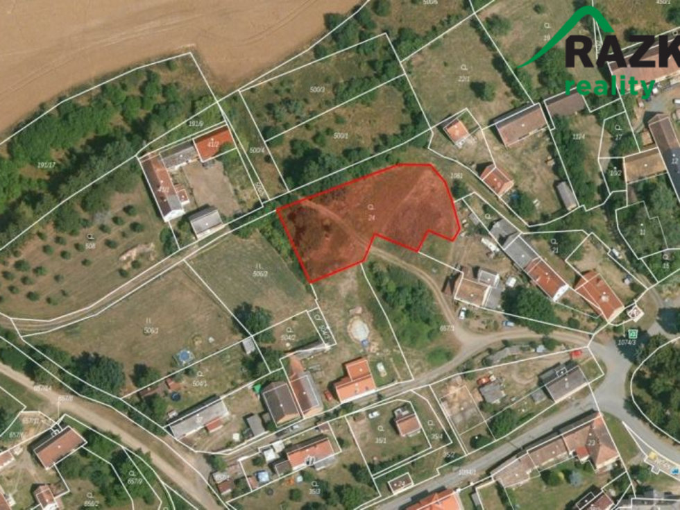 Stavební pozemek  (1548m2) Sviňomazy, obec Trpísty