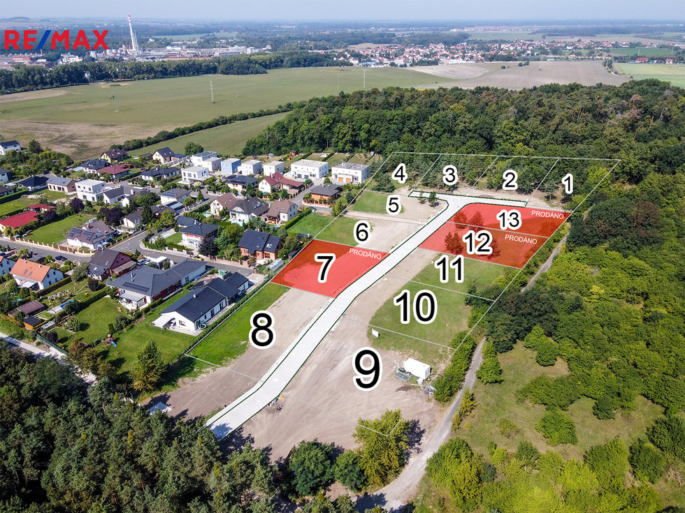 Prodej stavební parcely 1408 m², Kolín