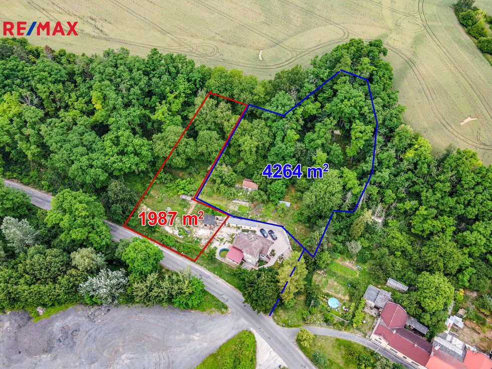 Prodej stavební parcely 1987 m², Kropáčova Vrutice