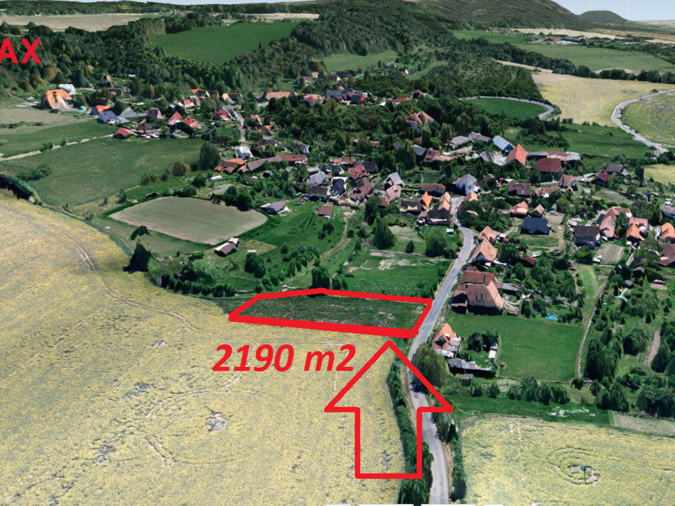 Prodej stavební parcely 2190 m², Podhořany u Ronova